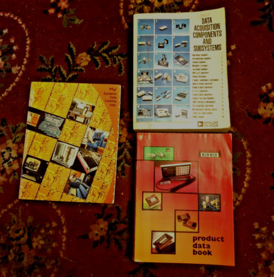 3 X VINTAGE DATA COMPONENTS CATALOGUES  ANALOG DEVICES,BURR BROWN INTEL COMPUTER