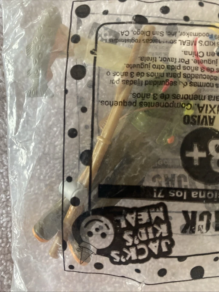 Jack in the Box Jock Jack**Fisherman *Kids Meal Toy - 1999 VINTAGE NEW *SEALED - Image 4 of 4