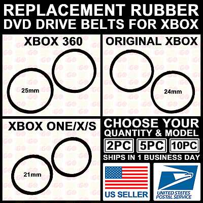 #ad New Replacement Belt Rubber DVD Disk Drive for Original Xbox 360 S X One Repair $4.49