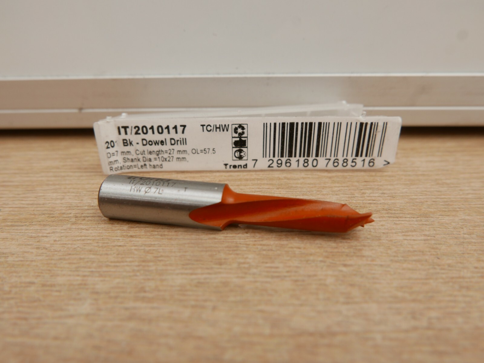TREND 7mm  TCT DOWEL DRILL LEFT HAND ROTATION IT/2010117