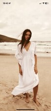 BNWT Zara White Kaftan M-L