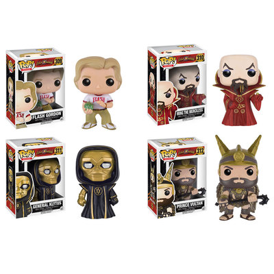 Flash Gordon 4 Figuren Set POP! Movies #309 - #312 Vinyl Figur Funko