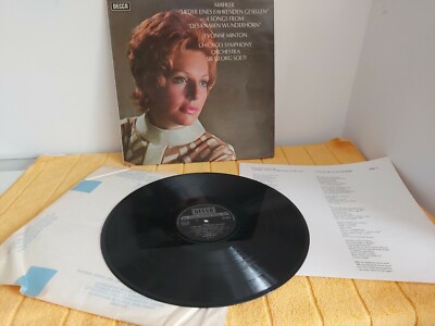 Decca SXL 6679 1st Stereo : MAHLER Leider / 4 Songs... : MINTON : SOLTI