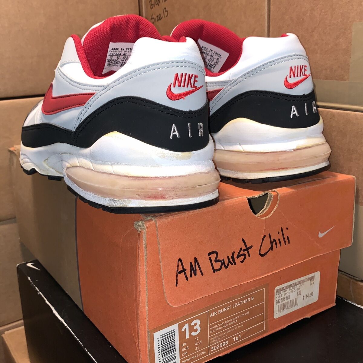 2002 Nike Air Max Burst 94 Chili 302588-161, sz 13 Vtg | eBay 2002 Nike Air Max Burst 94 Chili 302588-161, sz 13 Vtg | eBay