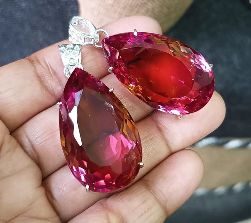 Certified 200Ct Natural Zultanite 7 Color PearCut Pendant 925 Silve LooseGemston - Picture 6 of 8
