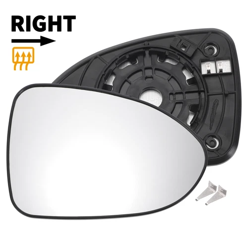 Car Right Passenger Side White Glass Mirror Glass Heated for KIA Rio 2012-2016