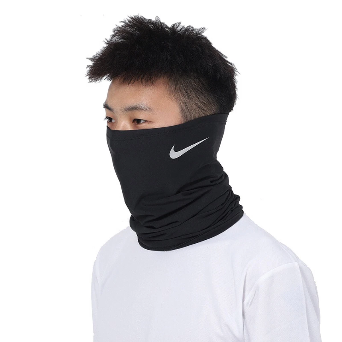 Nike Therma Fit Neck Wrap Neckwarmer Black/Silver Adult OSFM | eBay