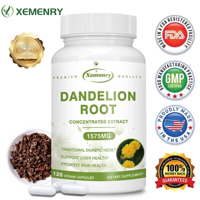 Dandelion Root 1575mg - Liver & Digestive Health, High Strength Cleanse & Detox