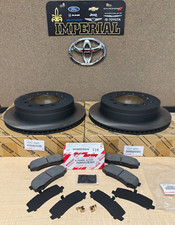2003-2009 LEXUS GX470 GENUINE OEM REAR BRAKE ROTORS & TCMC BRAKE PAD KIT