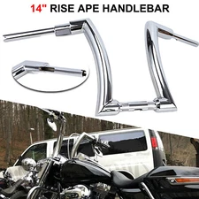 14" Rise 2" Ape Hanger Handlebar for Harley Softail Deluxe Road King Glide XL