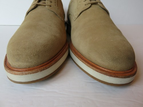 Allen Edmonds Brooklyn Light Suede Derby Shoes Sz 9 European Leather Tan/Brown - Picture 4 of 13