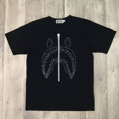 2015 Swarovski Shark T-shirt Black BAPE A Bathing Ape Size M | eBay