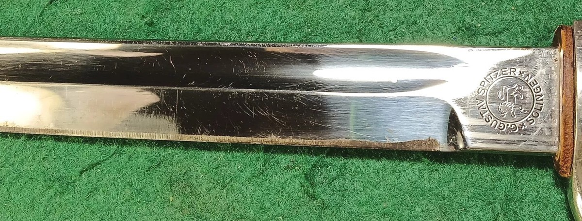 Original K98, WWII Gustav Spitzer Solingen German Bayonet w