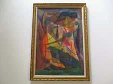 Martin Rosenthal Painting Abstract Mid Century Modernism New York Listed Artist