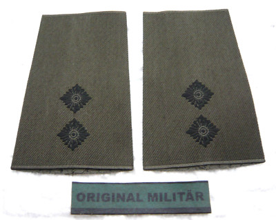Rangabzeichen Heer Oberleutnant schwarz/oliv Bw Schulter Klappen Schlaufen