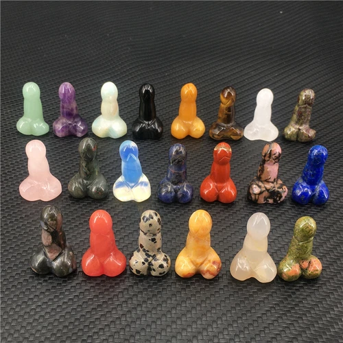 Wholesale Natural mix mini Penis Carved quartz Crystal Massager Wand Healing - Picture 274 of 296
