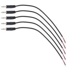 10pcs 3.5mm Plug Jack Connector Audio 3.5mm Male Plug to Bare Wire Open End Mono
