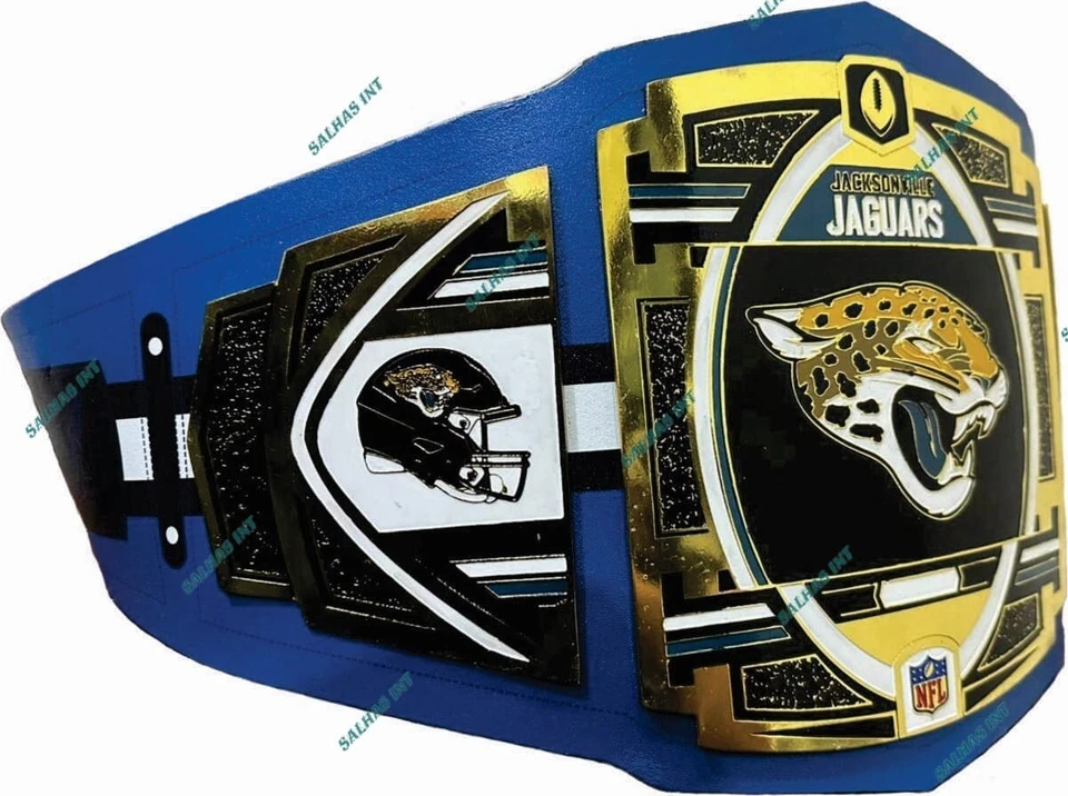 Новый пояс Jacksonville Jaguars Title Championship для американского футбола 2 мм латунь - Изображение 2 из 4