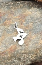 Retired James Avery Music Note Fish Pendant