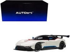 Aston Martin Vulcan Stratus White with Red and Blue Stripes 1/18 Model Car by Au