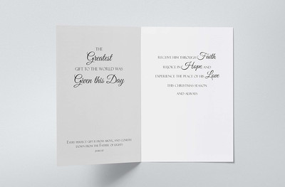 Religious Christmas Cards Pack of 24 - Greatest Gift Design Holiday Greeting ...