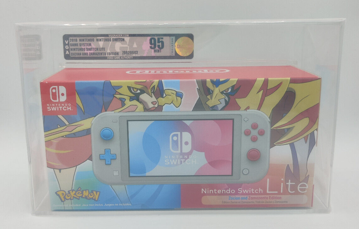 Nintendo Switch Lite Zacian Zamazenta Edition, VGA Graded 95 MINT