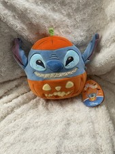 Disney Stitch Squishmallows Halloween Pumpkin Plush Original with Tag