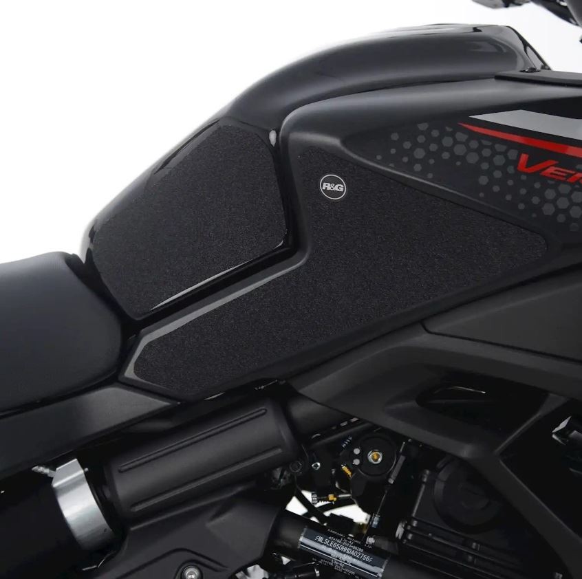 R&G Tank Traction Grips Clear (2-Grip Kit) Kawasaki Versys 650 2022 - 2024