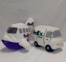 Fed Ex Airplane & Truck Plush Pillows March Of Dimes Express/Ground