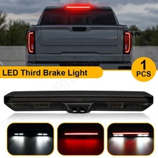 For 2019-2026 Chevy Silverado GMC Sierra LED Third Brake Light w/ 2 Camera Holes