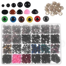 600 Pcs Eyes and Nose Set Craft With Plastic Washers For Crochet