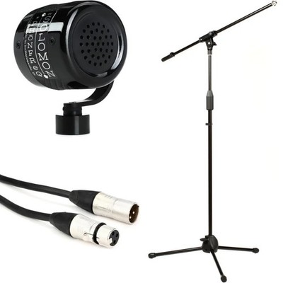 Solomon PhonFreq Telephone-style Dynamic Microphone with Stand and Cable - Black