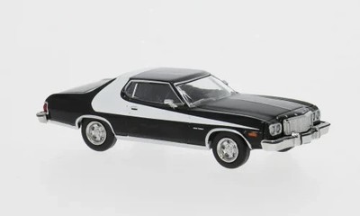 BREKINA  1976  GRAN TORINO  BLACK / WHITE     HO  1/87  PLASTIC