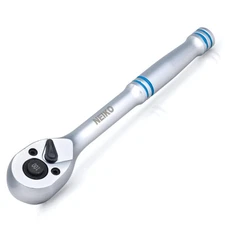 NEIKO 3/8 Inch Ratchet Wrench, 100-Tooth Reversible, 3.6 Degree Swing, Quick ...