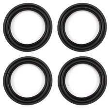 Fielect 5 Inch Speaker Rubber Edge Surround Rings Replacement Parts 5", Black