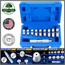 10-piece Bearing Race And Seal Driver Set With Aluminum Press Kit And Adapters 10-piece Bearing Race And Seal Driver Set With Aluminum Press Kit And Adapters