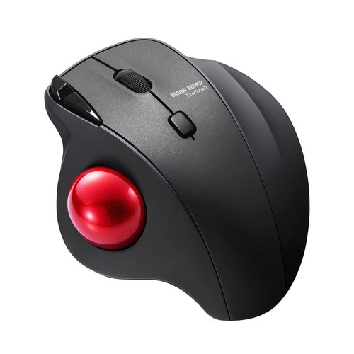 Sanwa Supply Wireless Trackball (Quiet, 5 Buttons, Thumb Operation Type) MA-WTB1 - Photo 6/9