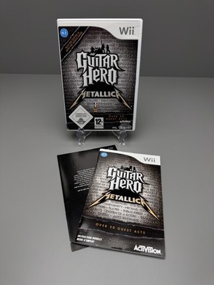 LEERHÜLLE für Nintendo Wii Guitar Hero METALLICA mit Anleitung
