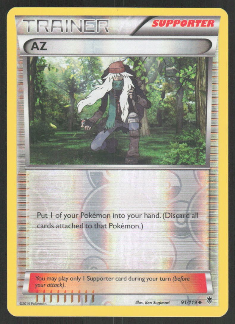 Pokemon AZ Uncommon 91/119 XY - Phantom Forces Reverse Holofoil LP