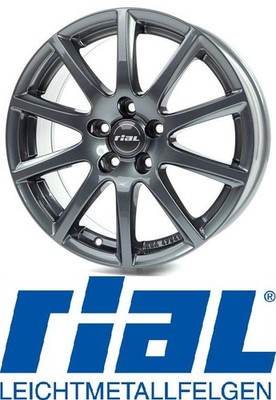 4x Rial Milano 7X17 5/112 ET40 Titanium