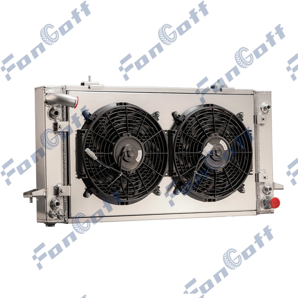 Ventilador de cubierta de radiador 4 filas apto para Land Rover Range Rover Discovery I II 1987-1998 Foto 2 de 4