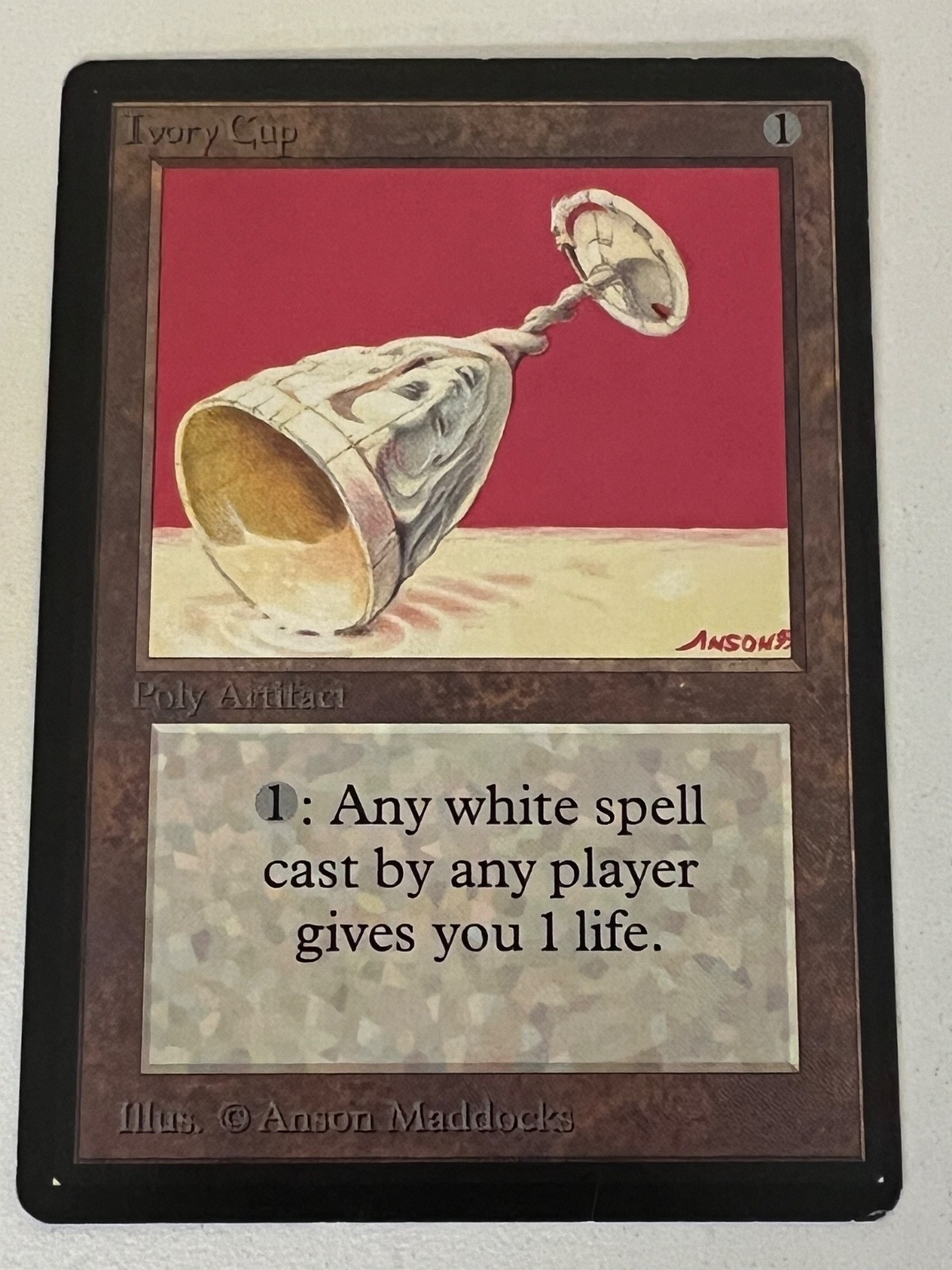 Magic the Gathering MTG Beta Ivory Cup LP (Beta Bob)