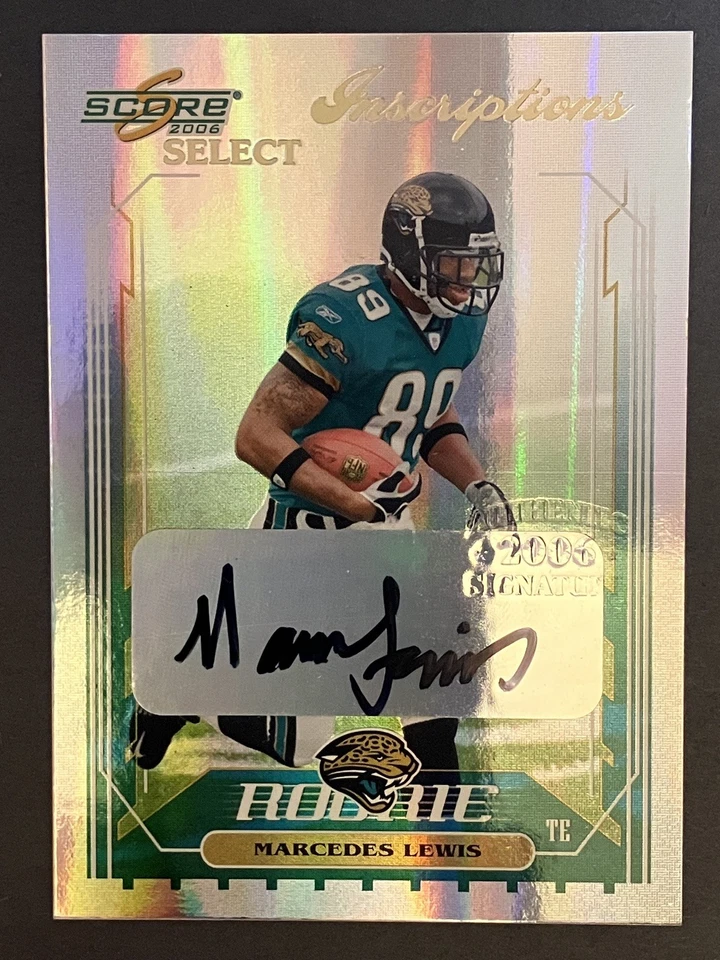 2006 Score Select #357 MARCEDES LEWIS Inscriptions /250 Rookie RC Auto Jaguars - Image 3 of 4
