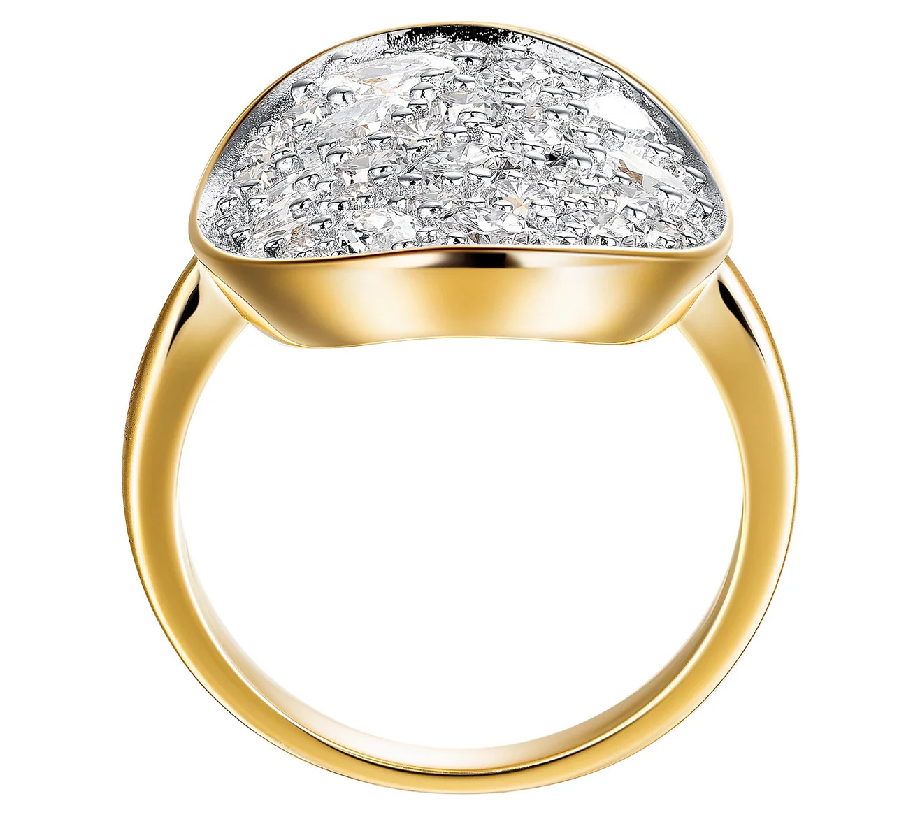 Diamonique x Jennifer Miller Sterling Silver Cobblestone Ring, Size 6