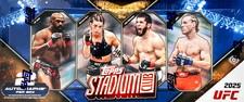 2025 Topps Stadium Club UFC Hobby Box - 2 Autographs - Factory Sealed