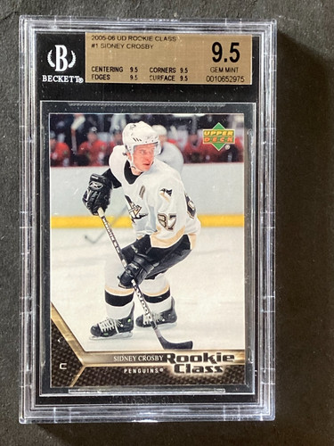 2005 Upper Deck Rookie Class Sidney Crosby RC Gem Mint All Subs BGS 9.5