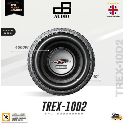 DB Audio TREX-10D2 4500W 10'' Dual Schwingspule SPL Subwoofer 1Ω / 4Ω
