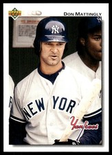 Don Mattingly 1992 Upper Deck #356 Yankees MLB READ FREE SHIPPING AutographDen