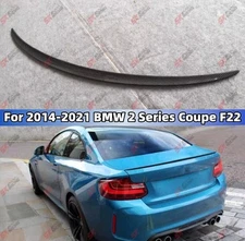 Fits BMW 2 Series F22 Coupe 14-21 Real Carbon Fiber Rear Trunk Spoiler Wing Kits