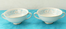 Pair of Royal Doulton Hampton Court T.C.1020 Soup Bowls 4"